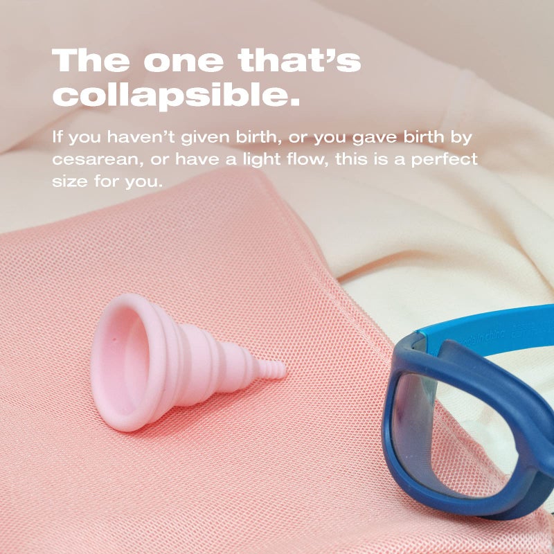 Intimina Lily Cup Compact - Small Menstrual Cup with Flat-fold Compact Design, Disposable Menstrual Cups, Period Cup Reusable (Size A) - Image 2