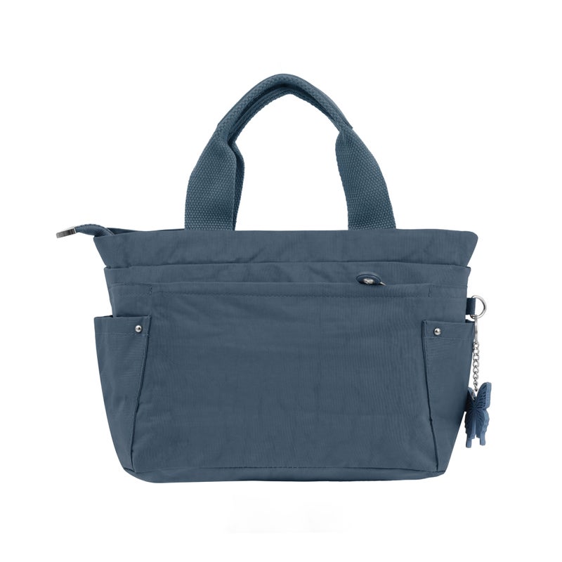 CAPRICE COLLECTION Unisex Small Shoulder Bag – Light Blue, Water-Resistant Nylon, 9.5L Capacity - Image 2