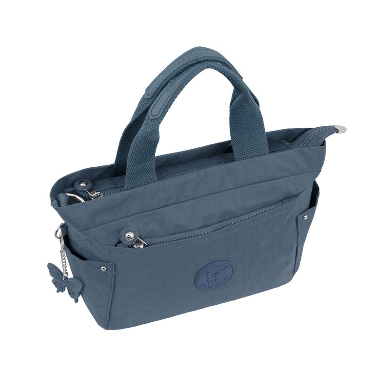 CAPRICE COLLECTION Unisex Small Shoulder Bag – Light Blue, Water-Resistant Nylon, 9.5L Capacity - Image 5