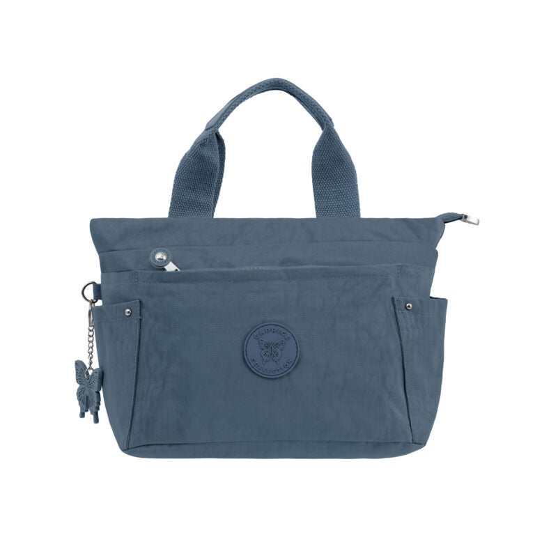 CAPRICE COLLECTION Unisex Small Shoulder Bag – Light Blue, Water-Resistant Nylon, 9.5L Capacity - Image 1