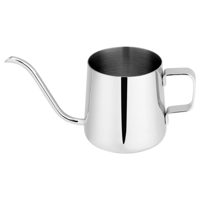 Stainless Steel Drip Coffee Pot Long Gooseneck Spout Kettle Cup Tea Tool (Silver 250mL) - Image 2