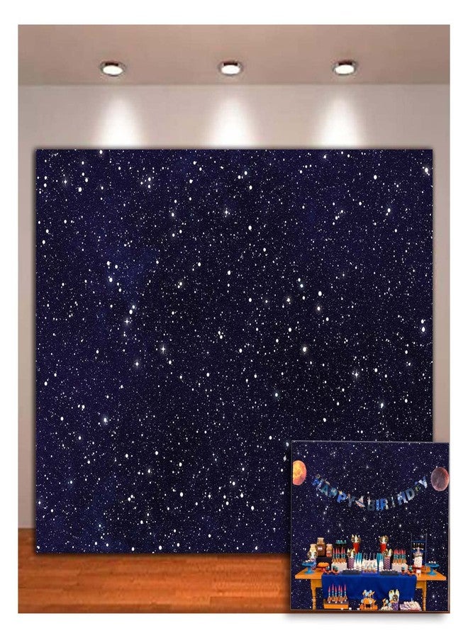 XLL Early 2000s Theme Backdrops Night Sky Star Universe Space Starry Photo Background Galaxy Stars Children Boy or Girl Birthday Party Photography Backdrops Cake Table Banner 7x5ft - Image 1