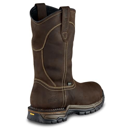 Irish Setter, Two Harbors, Men’s, 11", Waterproof, Steel Safety Toe, Work Boot, Brown, 9.5 D (Medium) - Image 2