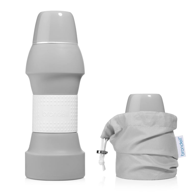 Brondell Bidet GoSpa Collapsible Travel Bidet, Compact and Discreet, with Travel Bag, 500ml, in Gray - Image 1