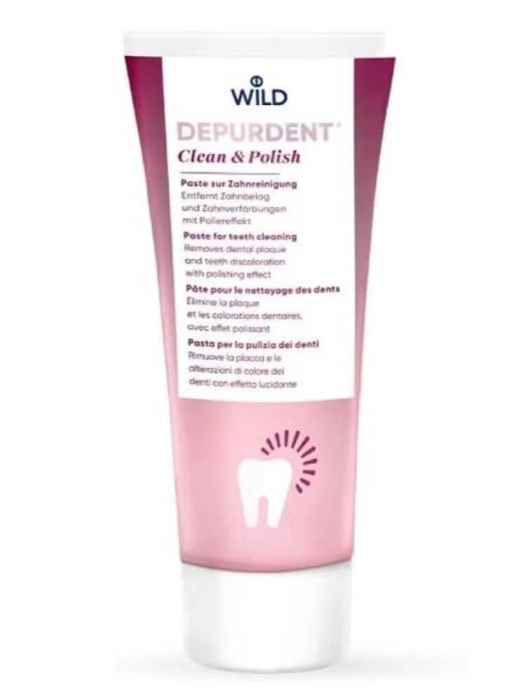 وايلد ديربودينت معجون أسنان تبييض وتلميع - 75 مل | تنظيف عميق وإزالة البقع - Image 1
