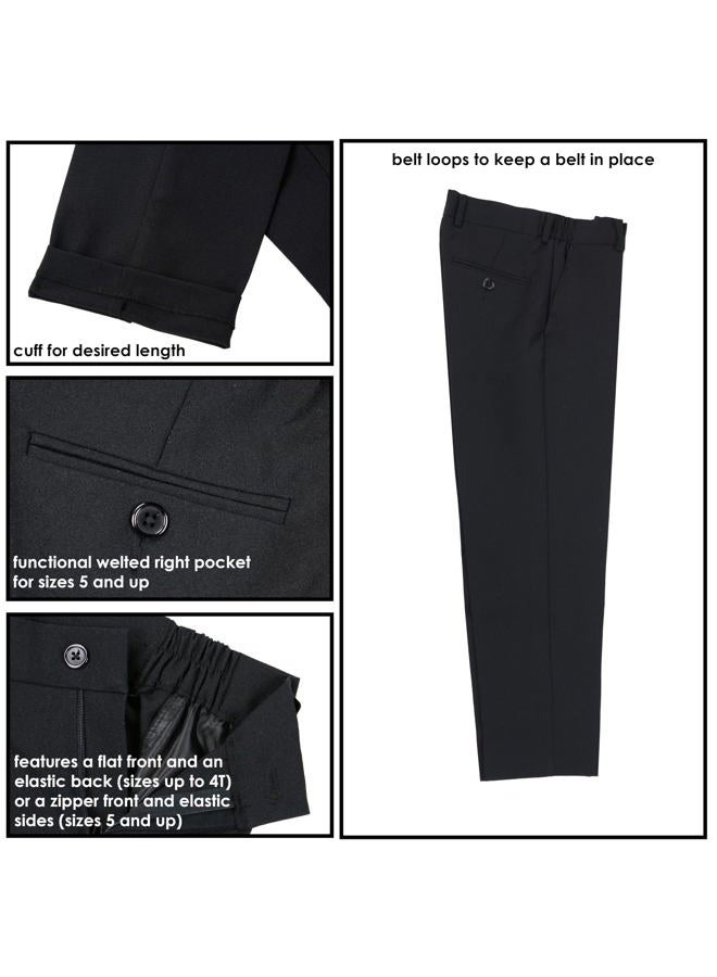 Spring Notion Baby Boys' Modern Fit Black Suit Set 24M - Image 5