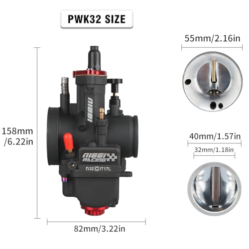 NIBBI Carburetor PWK 32mm Motorcycle 250cc300cc Power Carb With Carb Jets Fit GY6 Engine Dirt Bike Mini Bike SSR TTR Apollo TaoTao ATV - Image 3