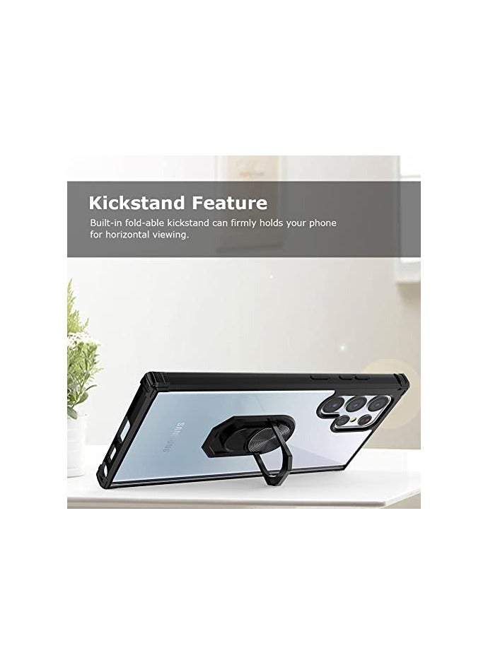 Rock Pow Protective Case Cover for Samsung Galaxy S22Ultra with Ring Holder Kickstand  - Image 5