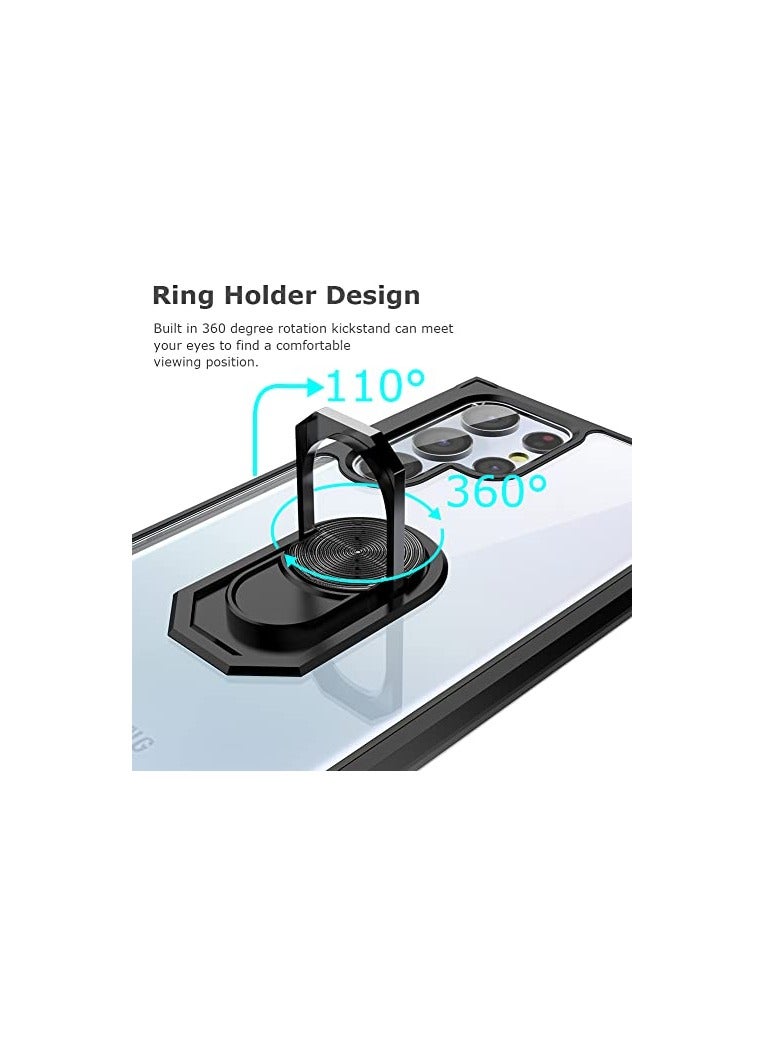 Rock Pow Protective Case Cover for Samsung Galaxy S22Ultra with Ring Holder Kickstand  - Image 3