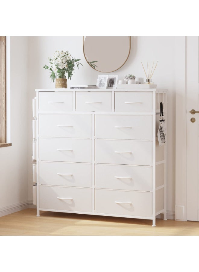 ACPLAY 11-Drawer Fabric Dresser with Side Pockets – Storage Chest with Metal Frame & Wooden Top for Bedroom, Closet, Living Room, Hallway  - Image 3