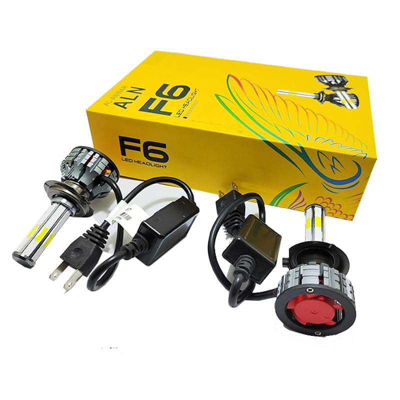 LED Light Bulbs with Cooling Fan for Cars and Trucks, Headlight Bulb (2 Piece Set, 500W / 9000 Lumens, F6 / H7, Code:9509) - KaberTrade