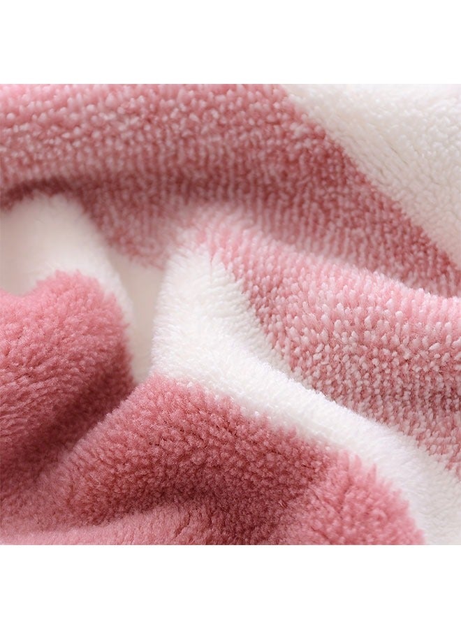 HOMESTAR 4 Pieces Hanging Hand Dry Towels with Bow Tie, Modern Coral Velvet Quick-Dry Towels, Absorbent Soft Polyester & Nylon Kitchen Cleaning Towels, Bathroom Supplies, Tea Towels, High Absorbency, Knitted Superfine Fiber - Image 2