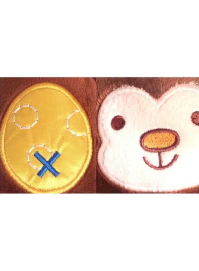 Gbee Cartoon Stuffed Animal Baby Soft Plush Hand Rattle Squeaker Sticks for Toddlers - Image 3