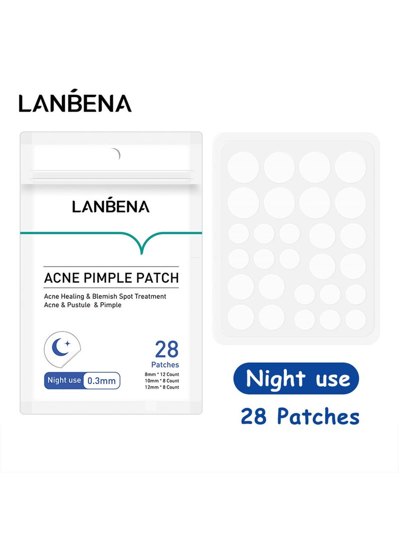 LANBENA 1 Pcs Lanbena Acne Pimple Patch Invisible Spot Patch Mask Anti- Acne Acne Patch Pore Eraser (Night Use)  - Image 1