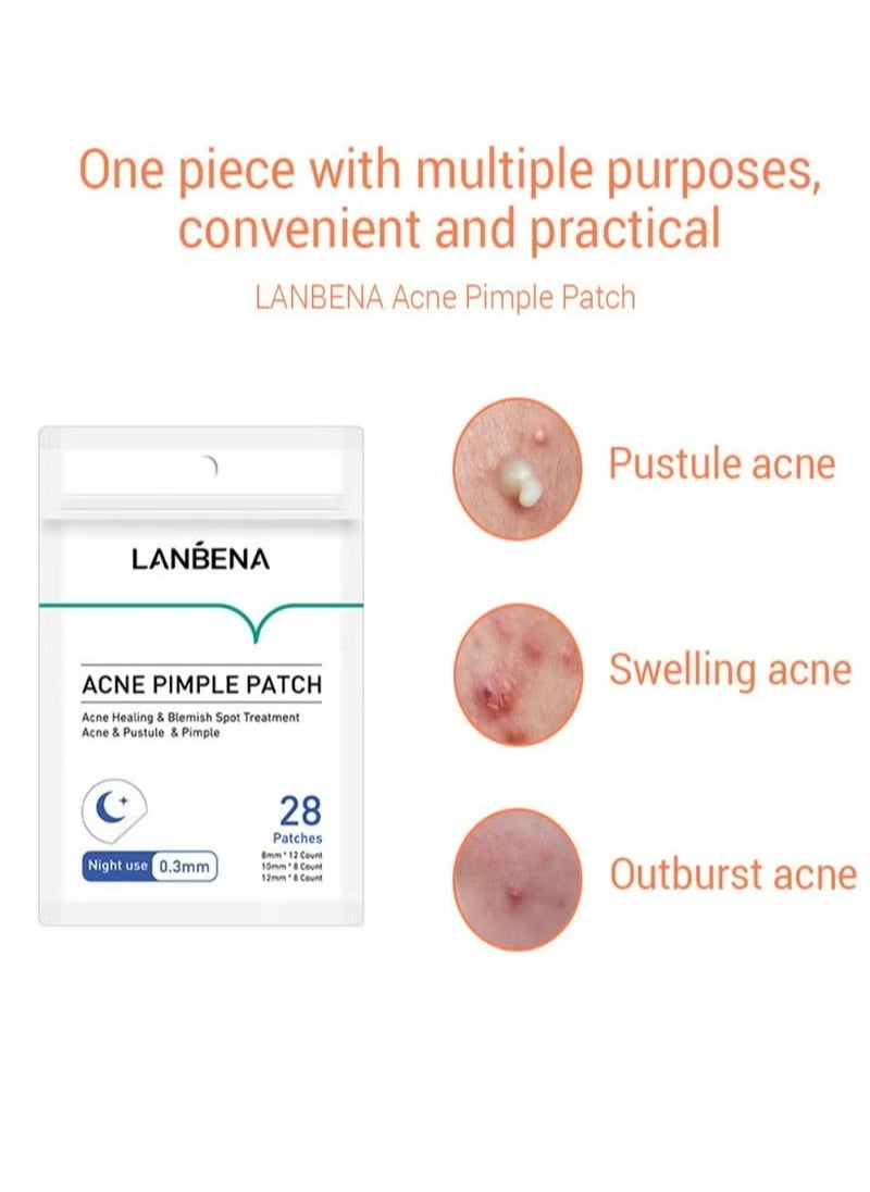 LANBENA 1 Pcs Lanbena Acne Pimple Patch Invisible Spot Patch Mask Anti- Acne Acne Patch Pore Eraser (Night Use)  - Image 3