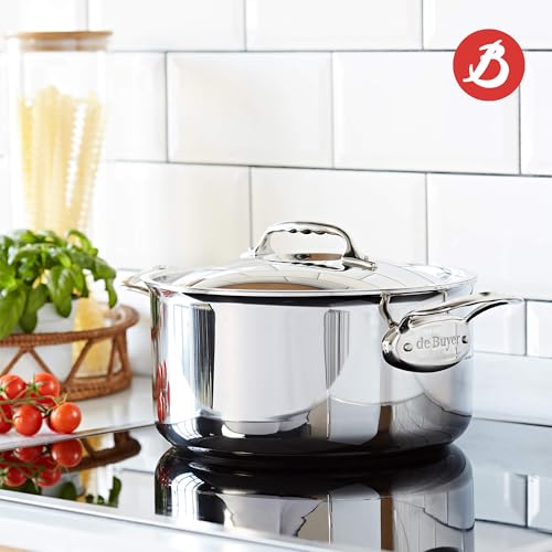 de Buyer Stainless Steel Lid, Polished - 11” - Compatible with 11" PRIMA MATERA Copper or AFFINITY Stainless Steel Pan - Dishwasher & Oven Safe - Made in France - Image 5