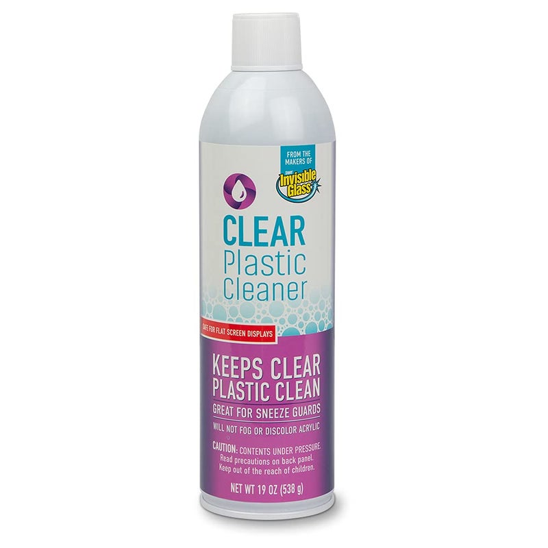 Invisible Glass 91014 Clear Plastic Cleaner â€“ Cleans and Protects Plastic on Electronics, Appliances, Eyewear, Cars, Trucks, RVs, Boats & More, Helps Prevent Fog and Static â€“ 19 oz - Image 1