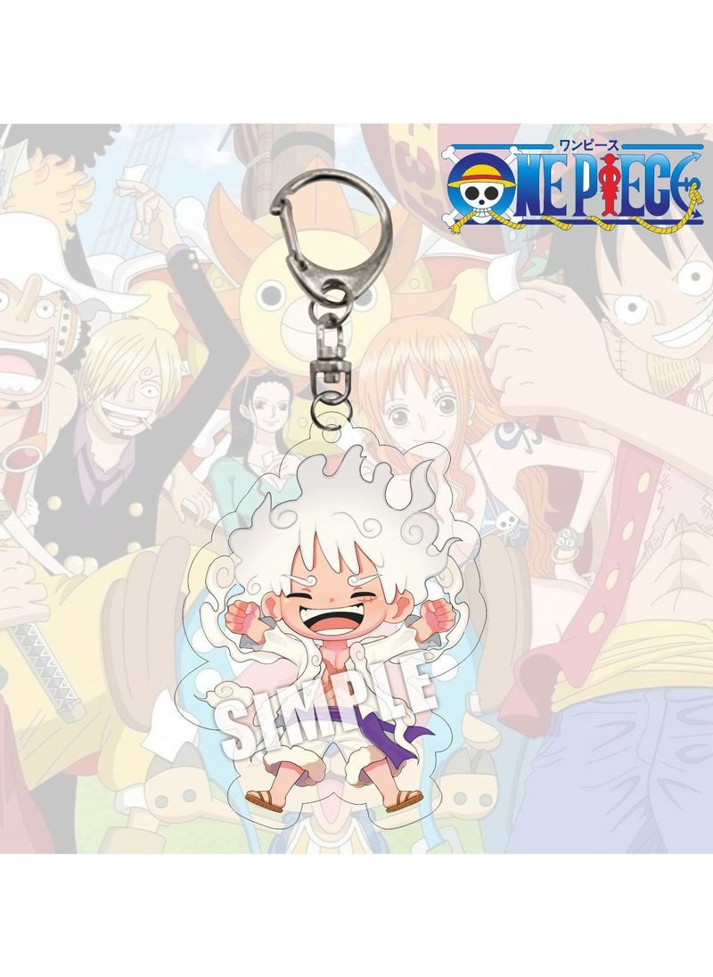 Generic - 1-Piece Anime One Piece Fifth Gear Nika Luffy Keychain - Image 1