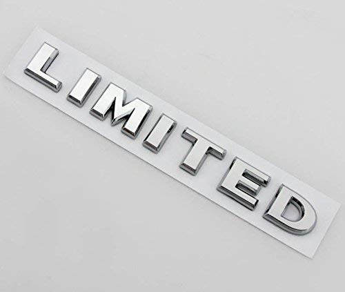 Automaze Metal Limited Letter 3D Car Sticker Logo, 1.57 x 3.93 x 3.93 Inches, Chrome - Image 1