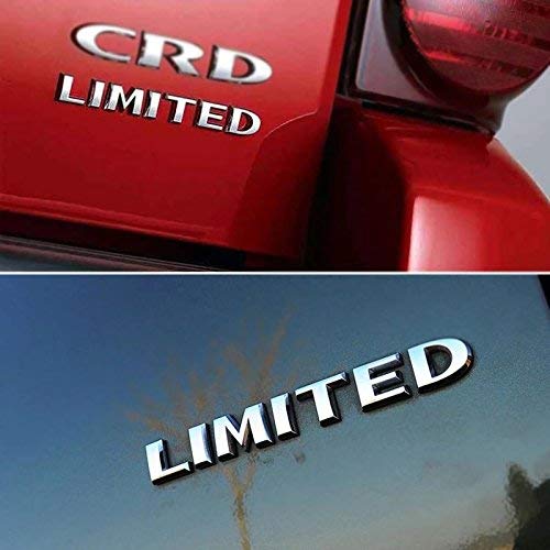 Automaze Metal Limited Letter 3D Car Sticker Logo, 1.57 x 3.93 x 3.93 Inches, Chrome - Image 2