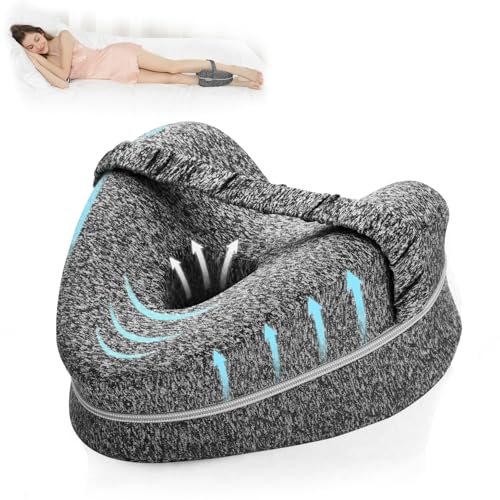 BEAUTRIP Leg Pillow | Ergonomic Side Sleeping Pillows | Memory Foam Knee Pillow with Strap for Side Sleeper | Leg Support Cushion with Removable and Washable Cover - Image 1