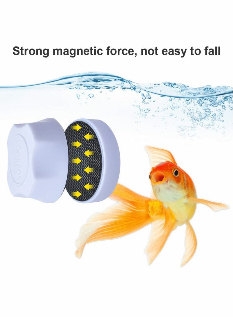 SYOSI Mini Strong Suction Fish Tank Magnetic Brush Aquarium Glass Cleaner Scrubber Algae Scrapers Floating Clean Small  - Image 3