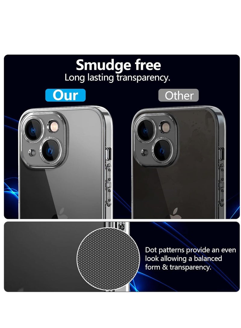 MUNTAQI Premium Clear Case Compatible with iPhone 14 Back Cover With Full Camera Lens Coverage, Anti-Yellowing & Slim Case - Image 2