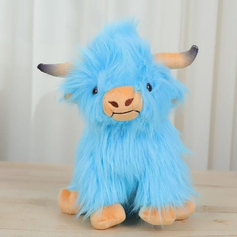 Scottish Highland Cow Plush Toy Long Hair Soft Stuffed Animal Birthday Gift - Image 2