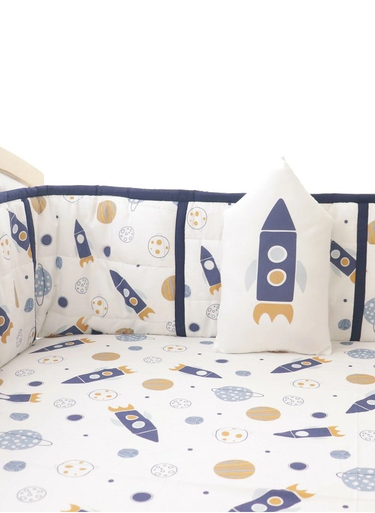 Yellow Doodle - Yellow Doodle Cushion - Rocket - Image 1