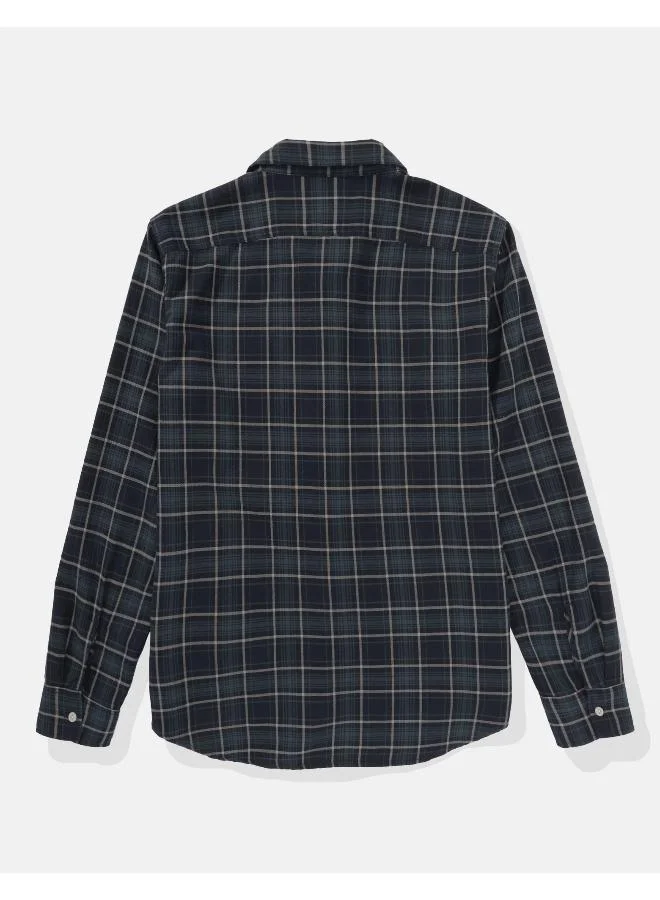 American Eagle AE Plaid Slim Fit Everyday Button-Up Shirt