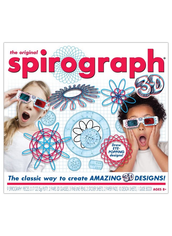 Spirograph Spirograph 3D - The Classic Way to Make Amazing 3D Designs - See Your Designs Pop Off The Page! - Ages 8+  - Image 2