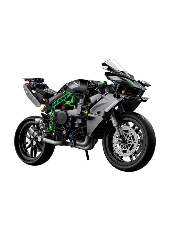 ليغو 42170 Technic Kawasaki Ninja H2R Motorcycle Toy, Vehicle Gift For Kids, Collectible Building Set For Boys And Girls Aged 10 And Over, Scale Model Kit For Independent Play (643 Pieces)