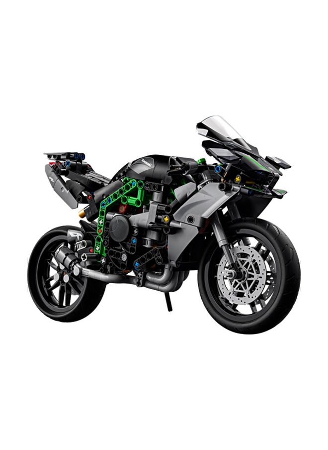 LEGO 42170 Technic Kawasaki Ninja H2R Motorcycle Toy, Vehicle Gift For Kids, Collectible Building Set For Boys And Girls Aged 10 And Over, Scale Model Kit For Independent Play (643 Pieces)  - Image 4