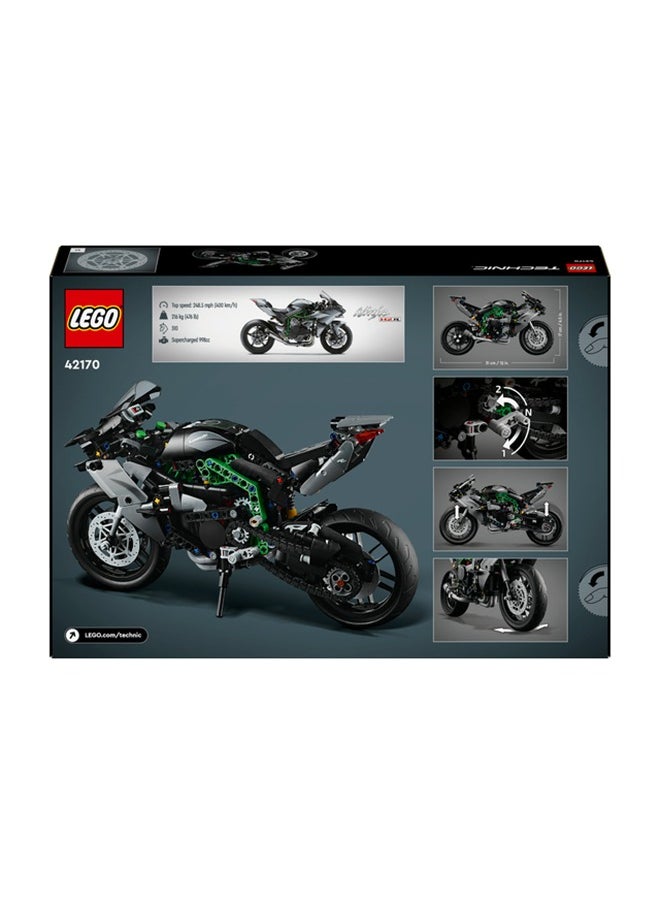 LEGO 42170 Technic Kawasaki Ninja H2R Motorcycle Toy, Vehicle Gift For Kids, Collectible Building Set For Boys And Girls Aged 10 And Over, Scale Model Kit For Independent Play (643 Pieces)  - Image 3