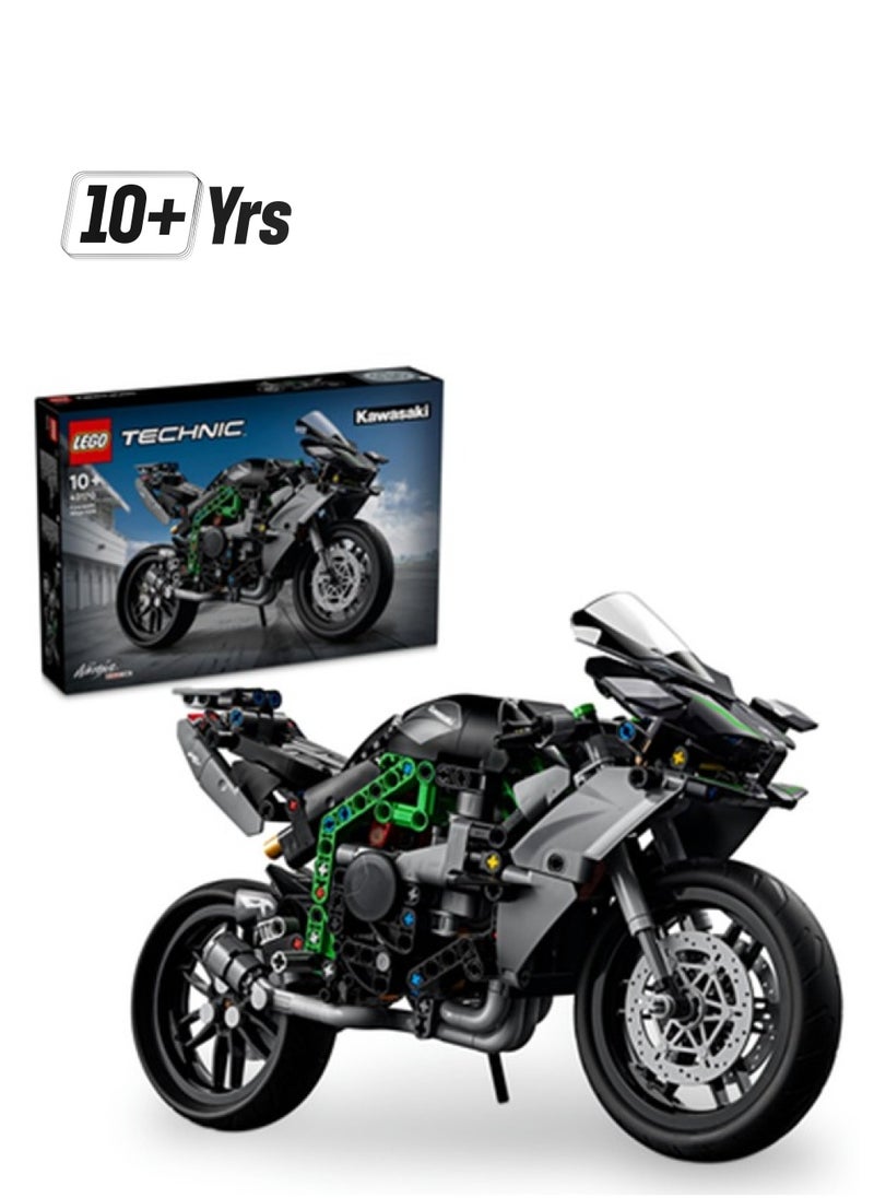 LEGO 42170 Technic Kawasaki Ninja H2R Motorcycle Toy, Vehicle Gift For Kids, Collectible Building Set For Boys And Girls Aged 10 And Over, Scale Model Kit For Independent Play (643 Pieces)  - Image 1