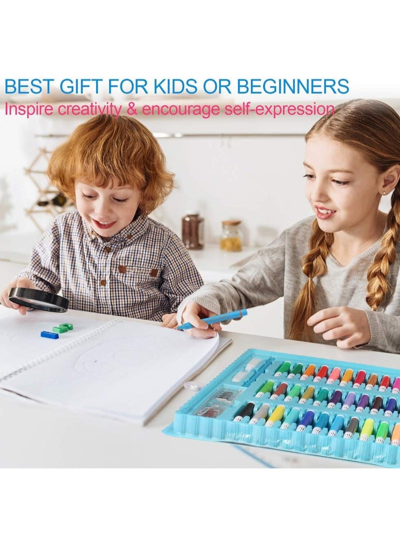 Deluxe 150 Piece Art Set for Kids, Homeyearn Art Sets for Drawing, Coloring and More in a Portable Art Box, Art Coloring Set Great Gift for Kids - Image 2