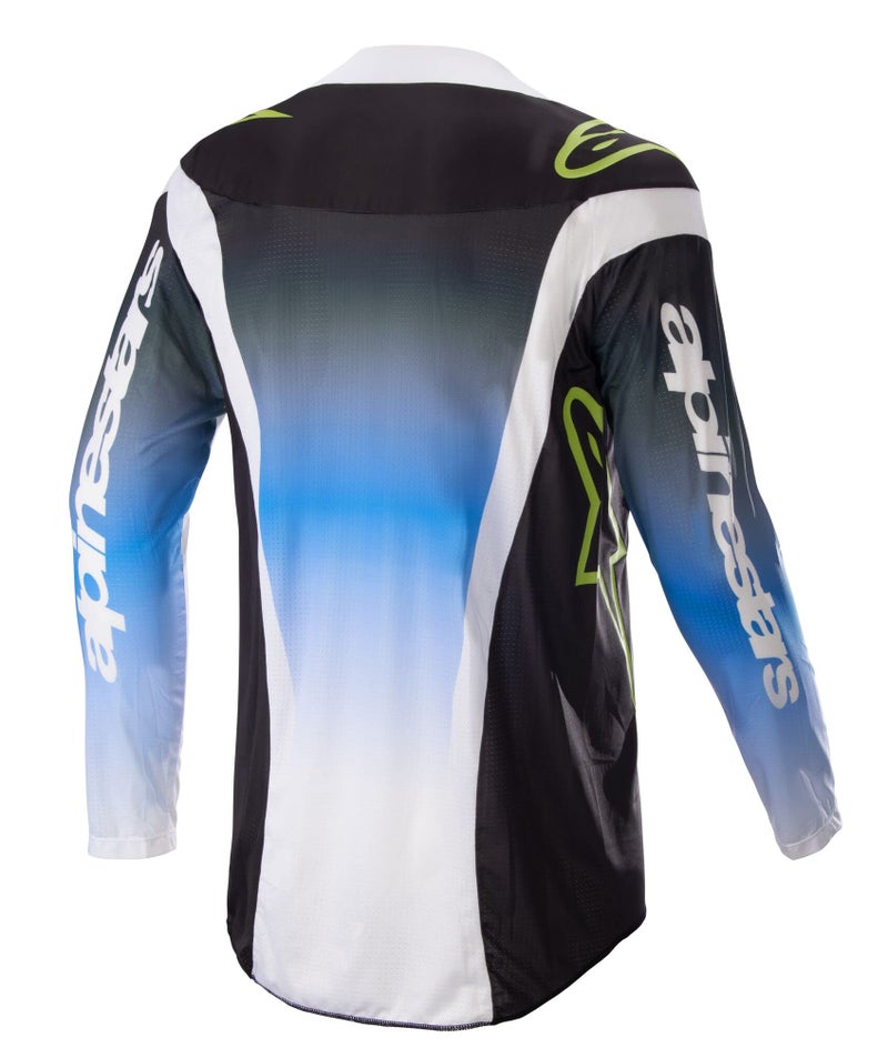 Alpinestars Alpinestars 2023 Techstar Push Mens MX Jersey X Large Nightlife Ucla Blue White - Image 2