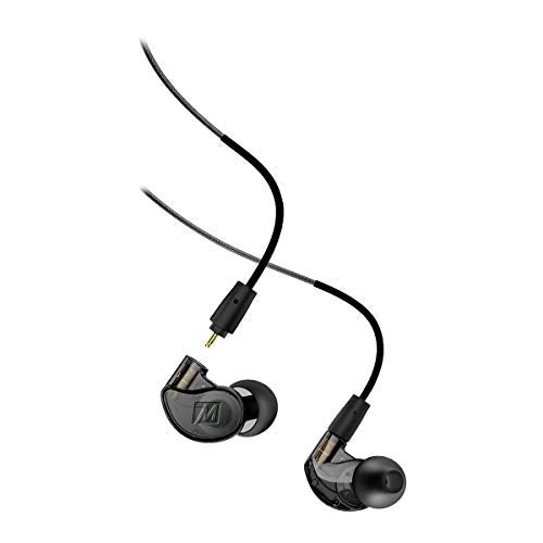 MEE Audio سماعات مونيتر داخل الأذن MEE audio M6 PRO للموسيقيين، الجيل الثاني مع صوت محسن، خطافات أذن من سلك الذاكرة وكابلات قابلة للاستبدال، سماعات أذن احترافية لعزل الضوضاء، تشمل كابلين (أسود) - Image 1