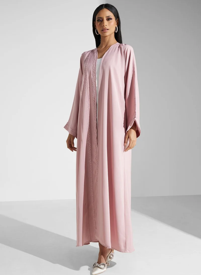 Khizana Embellished Detail Abaya With Sheila