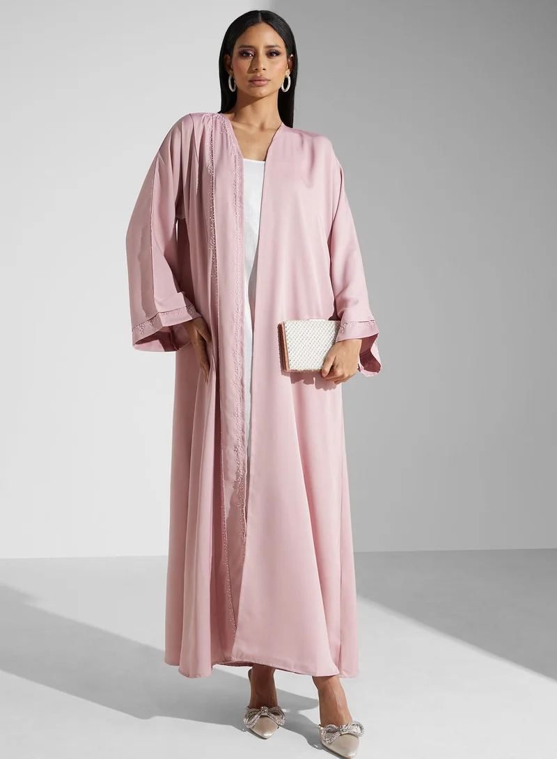 Khizana Embellished Detail Abaya With Sheila