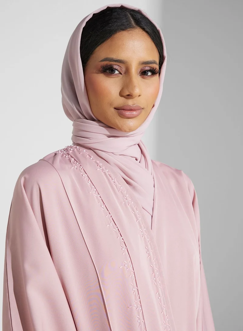 Khizana Embellished Detail Abaya With Sheila