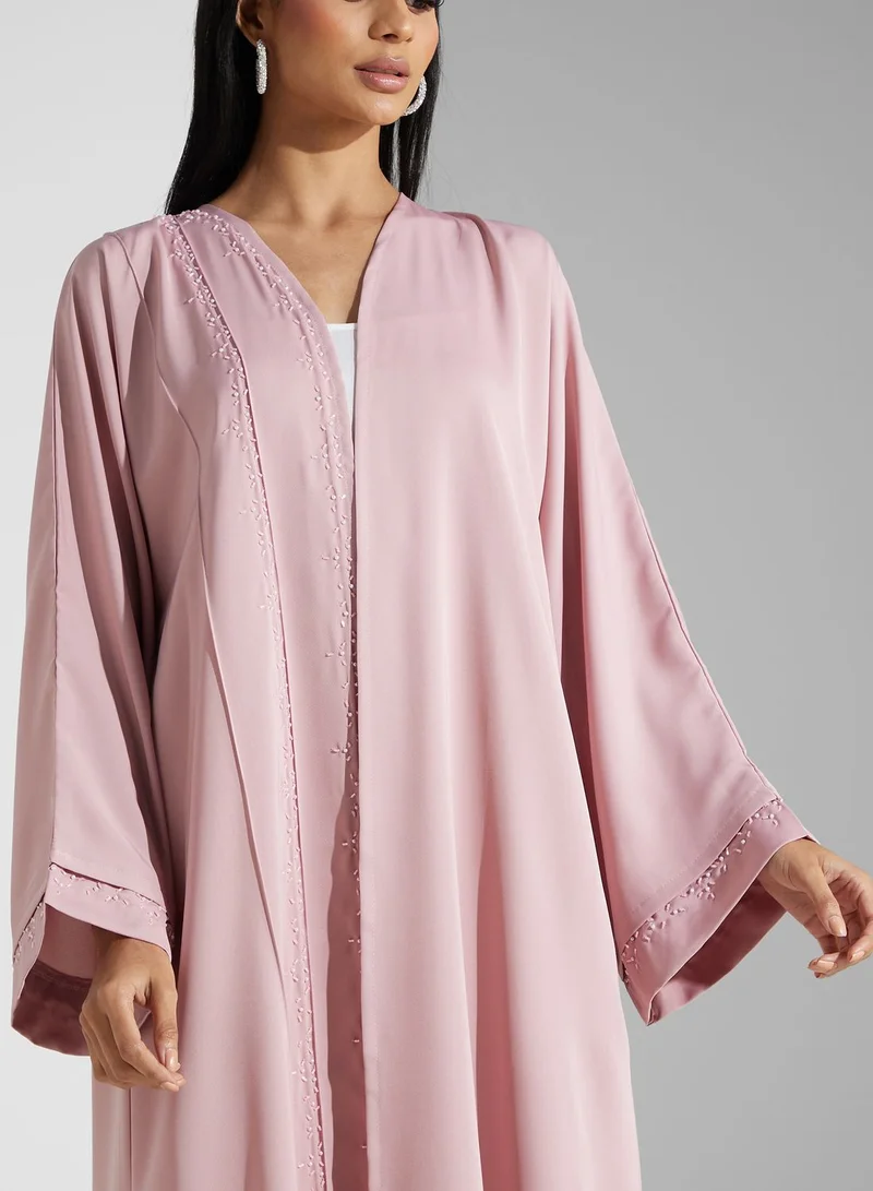Khizana Embellished Detail Abaya With Sheila