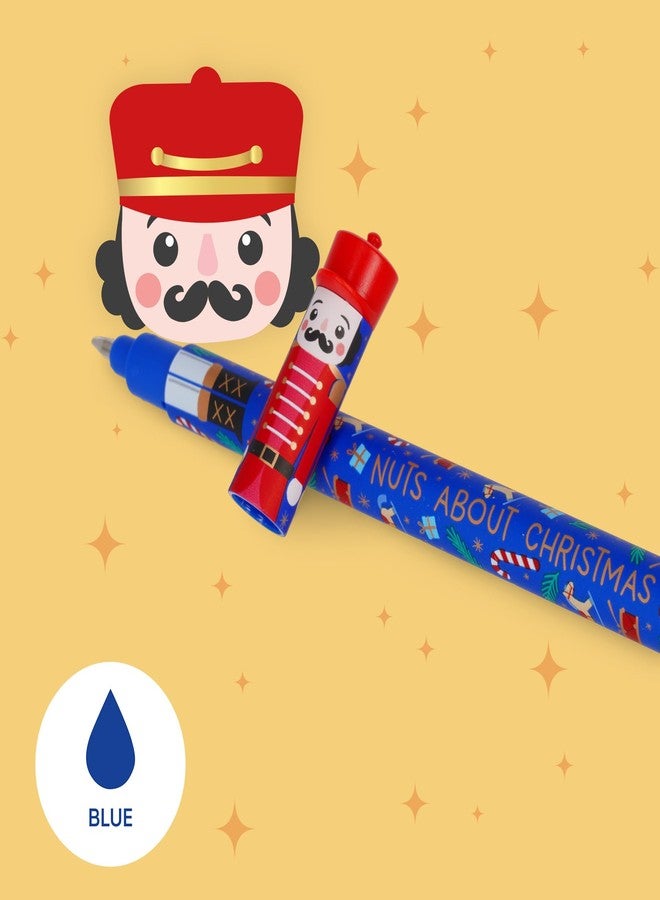 Legami - Set of 3 Erasable Gel Pens, Christmas Edition, with thermo-sensitive ink, Red, Blue, Green, erase without damaging the paper - Image 3