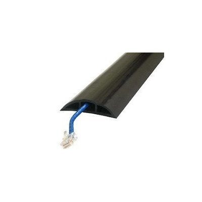 Electriduct Small Plastic Flexible Floor Cord Cover Cable Protector and Wire Concealer - Includes Double Sided Tape - 5 Feet - Brown - Image 4