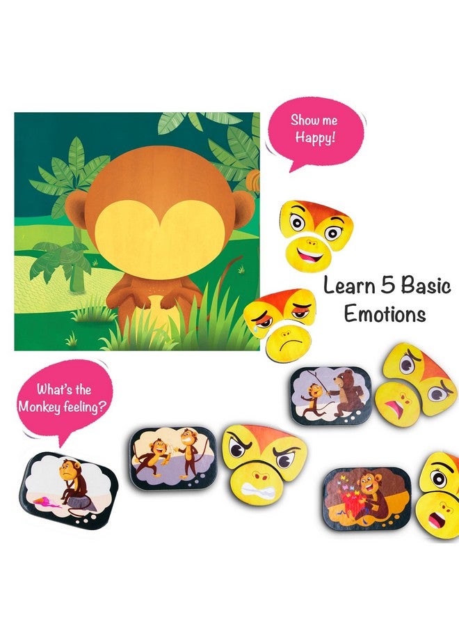 Chalk and Chuckles Monkey Expressions Preschool Feelings Puzzle Ages 3-6 Years Old, Social Emotional Learning, Educational Toy - Image 4
