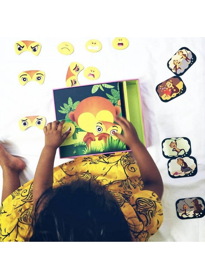 Chalk and Chuckles Monkey Expressions Preschool Feelings Puzzle Ages 3-6 Years Old, Social Emotional Learning, Educational Toy - Image 2