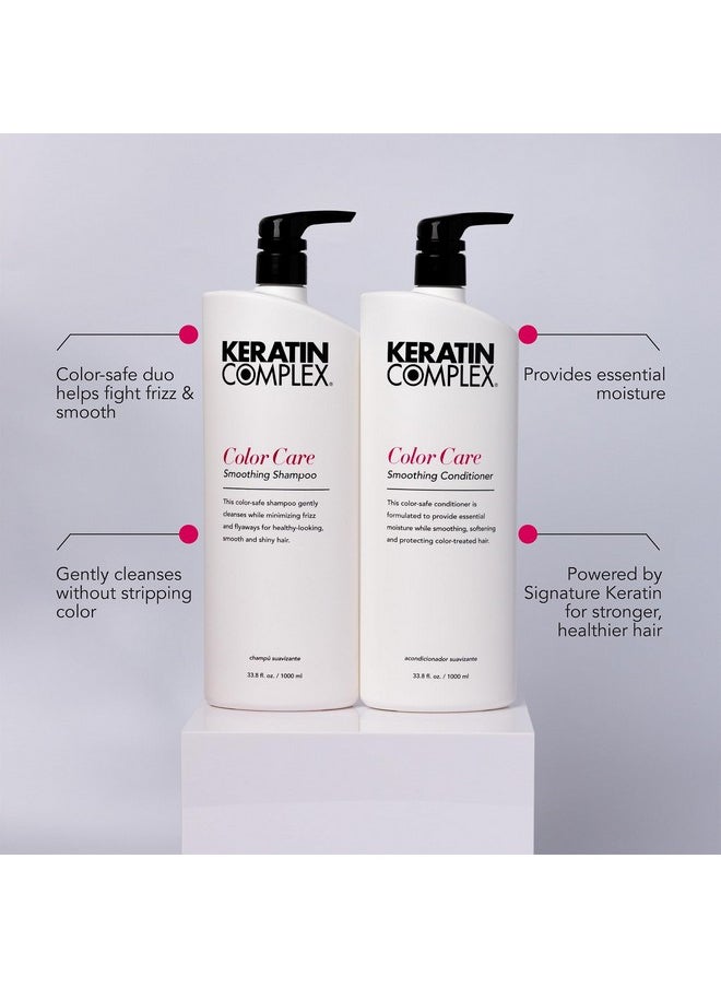 KERATIN COMPLEX - Keratin Complex - Color Care Smoothing Shampoo & Conditioner Duo - 33.8 fl oz Each - Image 1