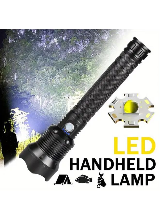 USB C Rechargeable Zoomable Flashlight Ultra Bright Handheld Torch For Camping Emergency - Image 5