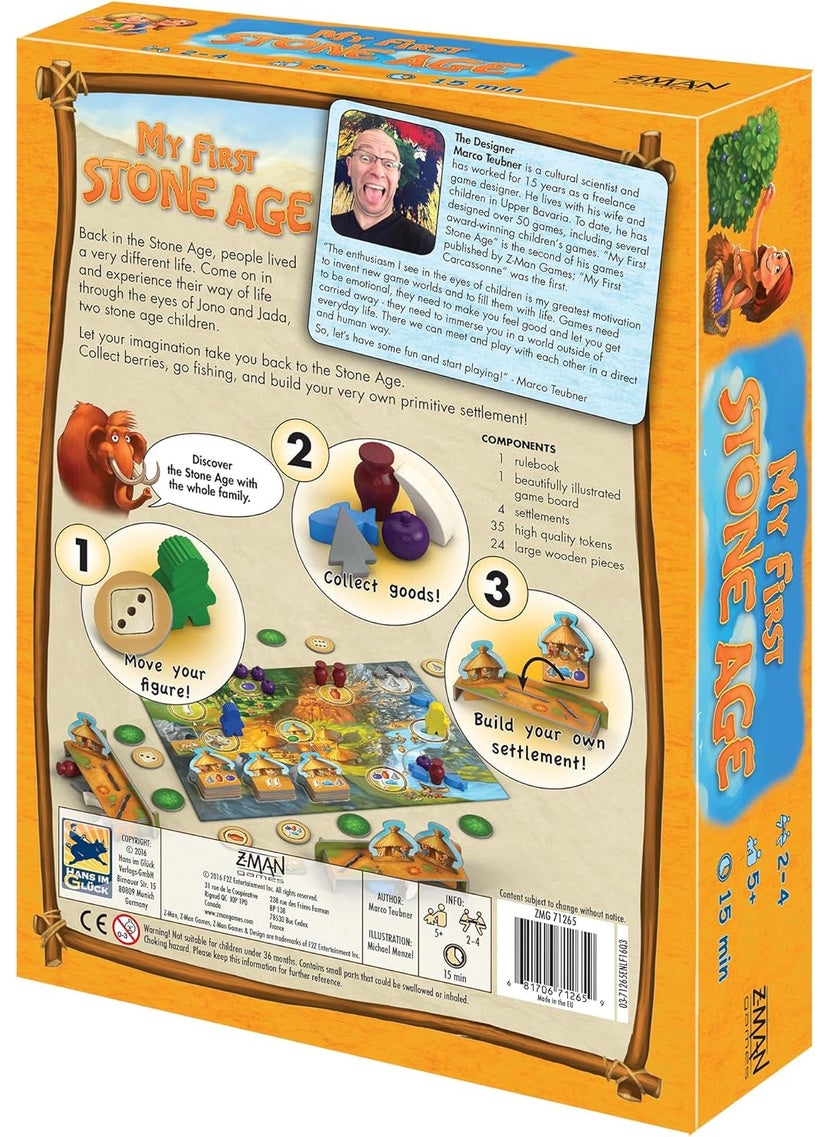 Asmodee My First Stone Age Board Game  Fun Educational Prehistoric Adventure Resource Management Strategy Game Family Game for Kids  Adults Ages 5 24 Players 15 Minute Playtime Made by ZMan Games  - Image 2