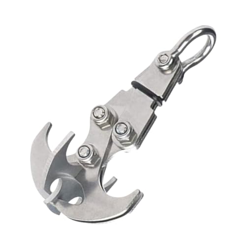 SZTLKHH Grappling Gravity Hook Survival Carabiner Stainless Steel Multifunctional Rescue EDC Tool Tactical Emergency Key Chains for Outdoor Climbing Equipment - Image 1